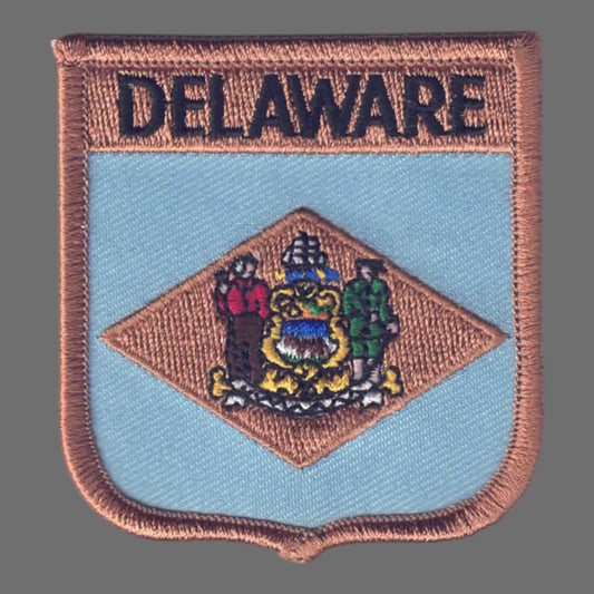 DELAWARE Med Flag Shield Patch  - 1355