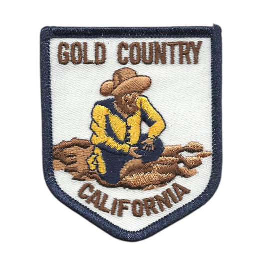 California Gold Country Souvenir Embroidered Patch Iron On - CA-24