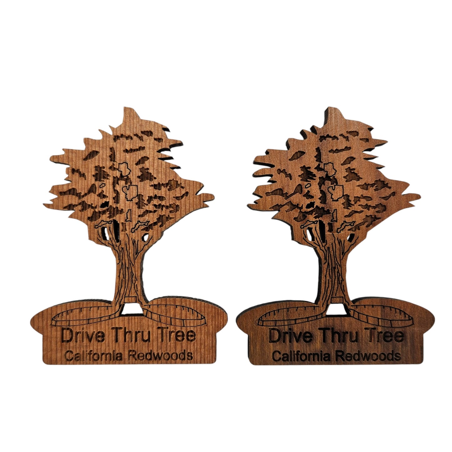 Drive Thru Tree Wood Magnet - M 4004