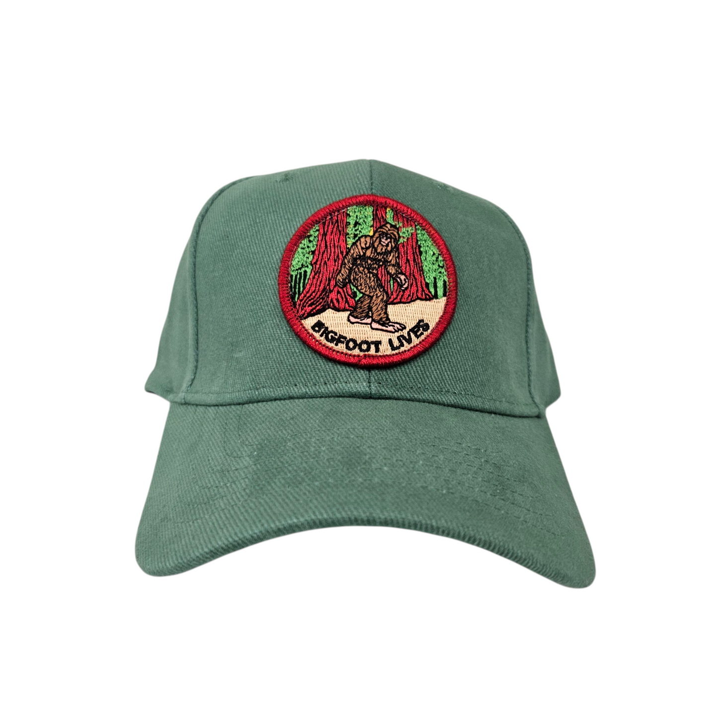Bigfoot Lives on Sea Green Basic Cap or Hat - H1066