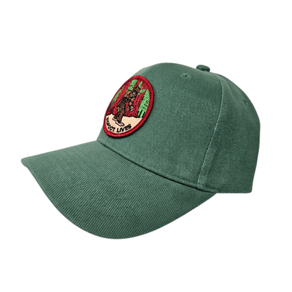 Bigfoot Lives on Sea Green Basic Cap or Hat - H1066