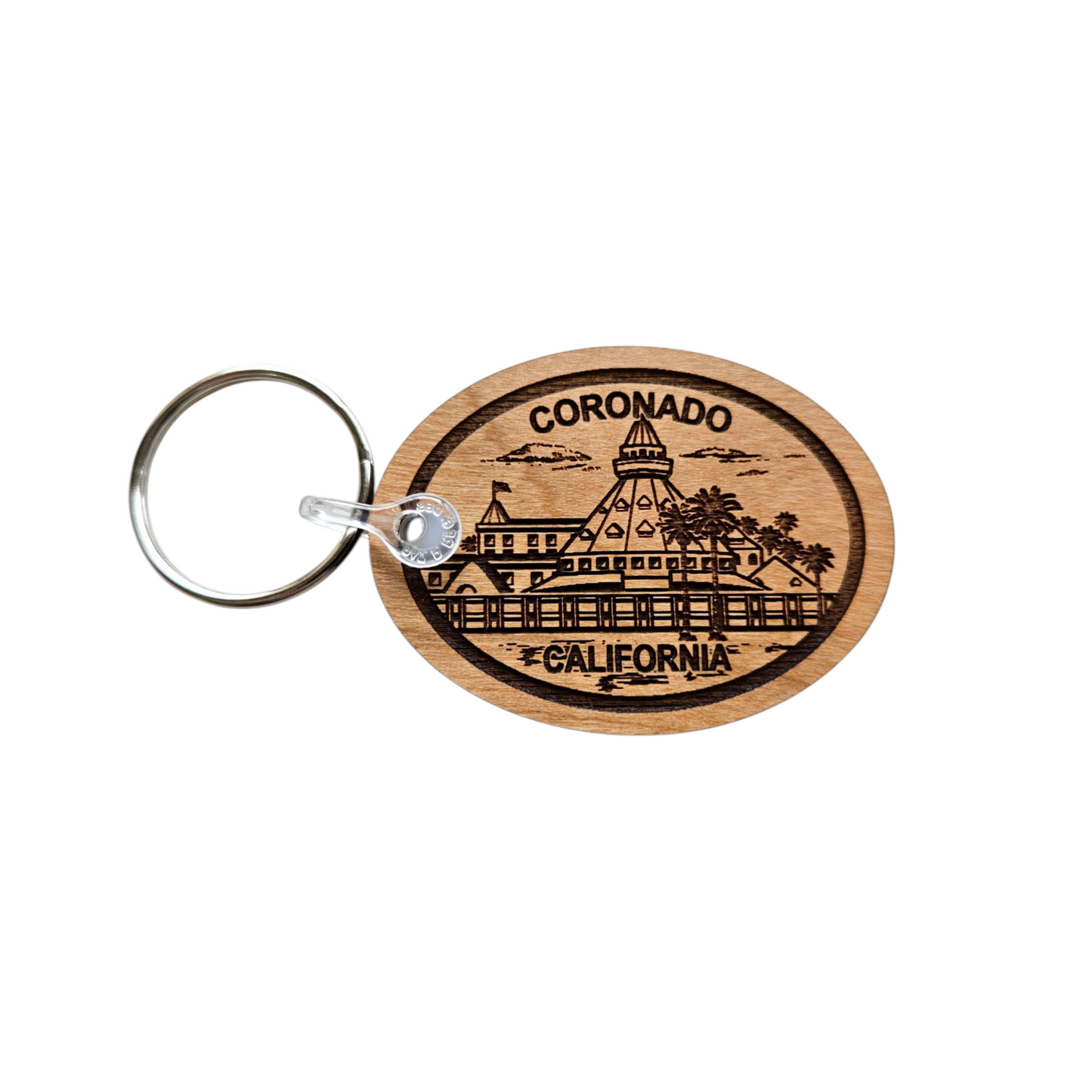 Coronado Resort Hotel California Keychain Wood Keyring Souvenir KC8174