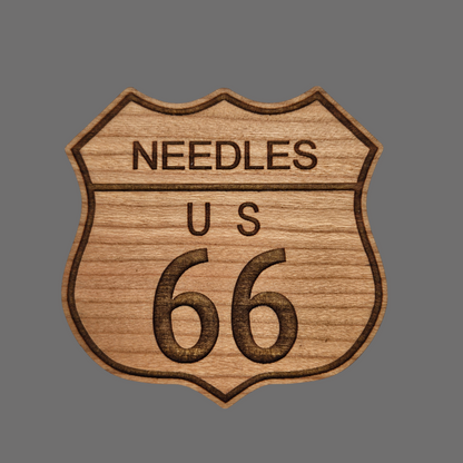 Needles US 66 Wood Magnet Souvenir Route 66 - M4017