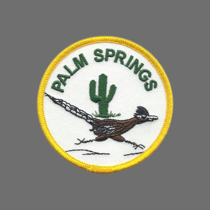 PALM SPRINGS Roadrunner Souvenir Embroidered Patch Iron On - PALM SPRINGS-49