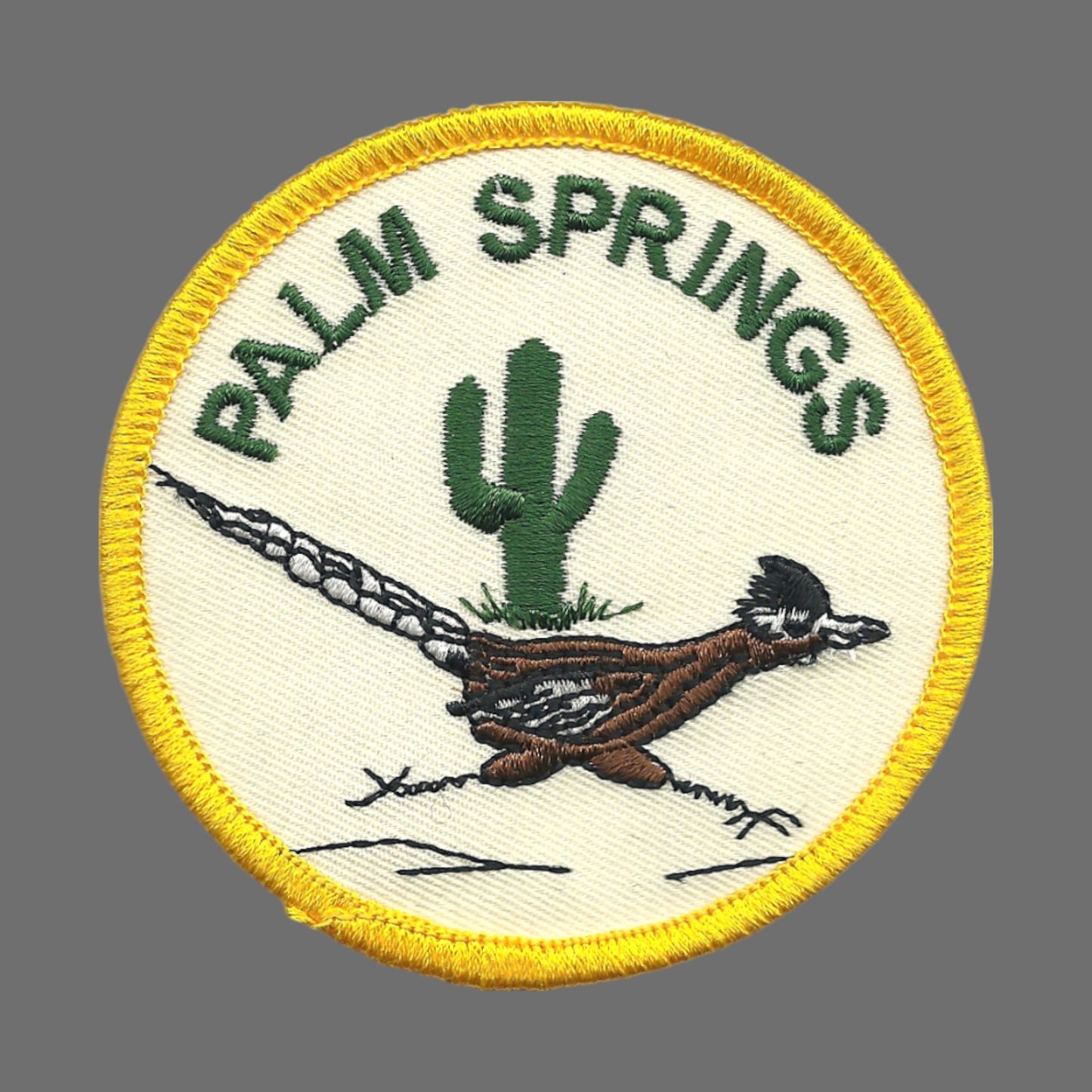 PALM SPRINGS Roadrunner Souvenir Embroidered Patch Iron On - PALM SPRINGS-49