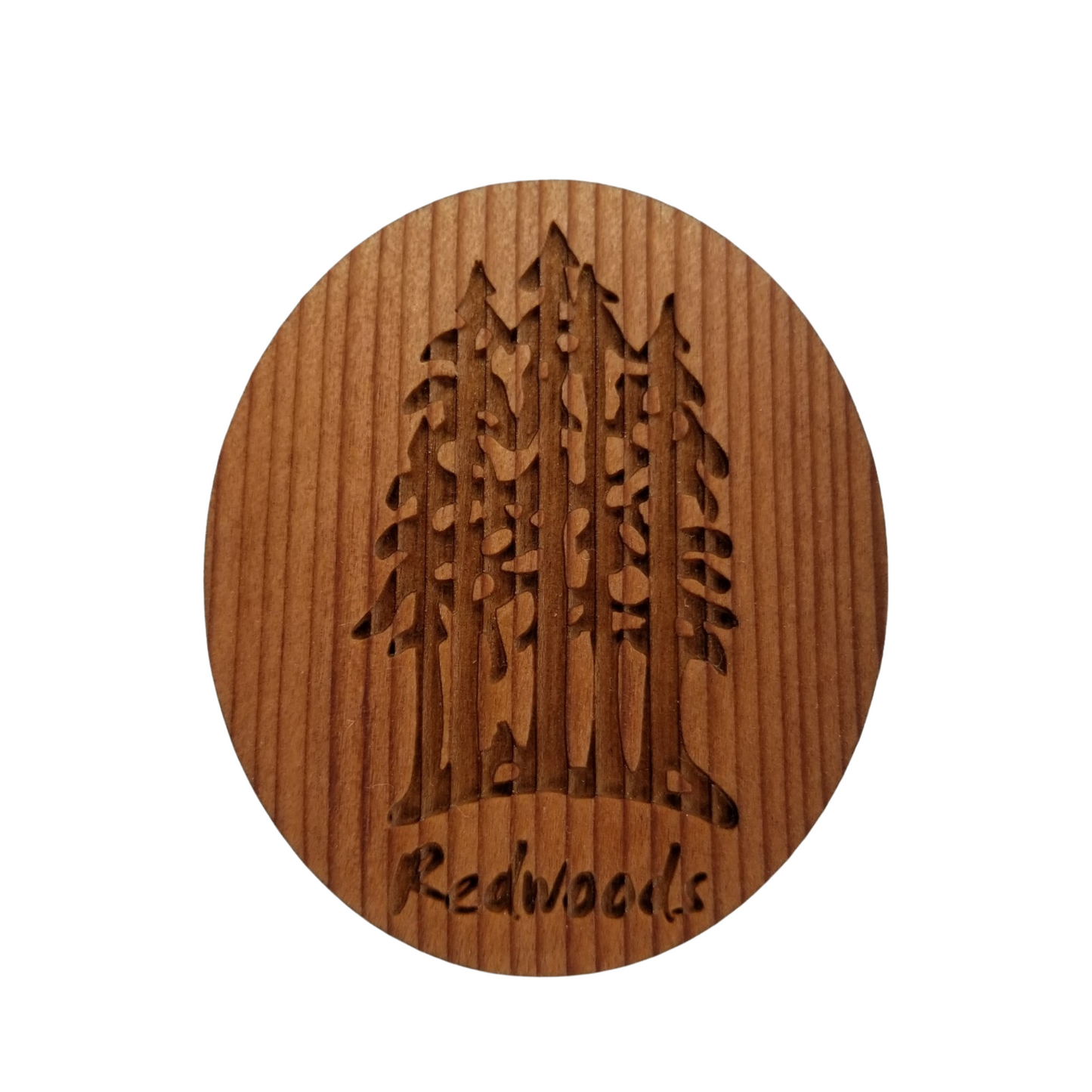 Multi Trees Magnet Handcrafted Wood Souvenir California Redwood Handmade in USA - M 4018