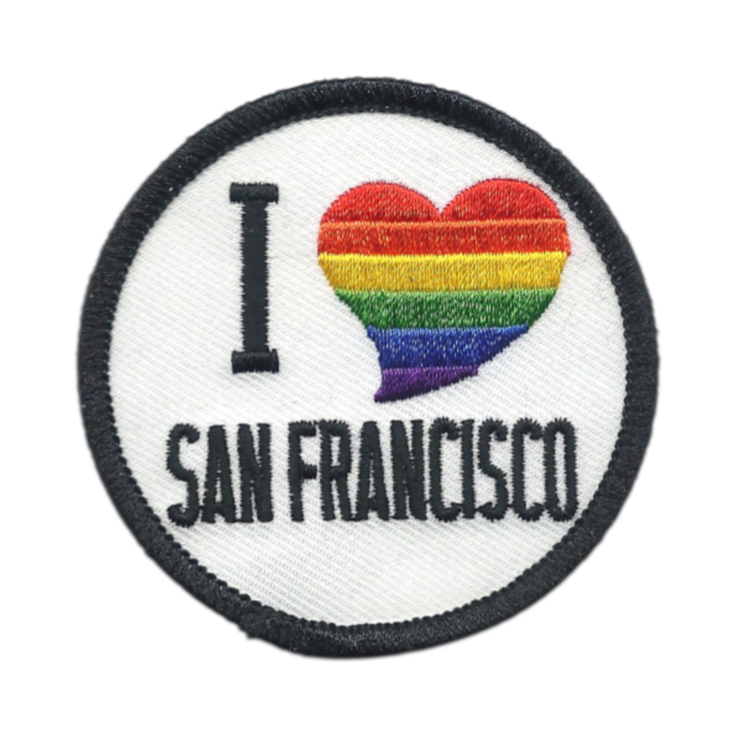 I (rainbow heart) Love SAN FRANCISCO Patch 3" - SF-02-RB