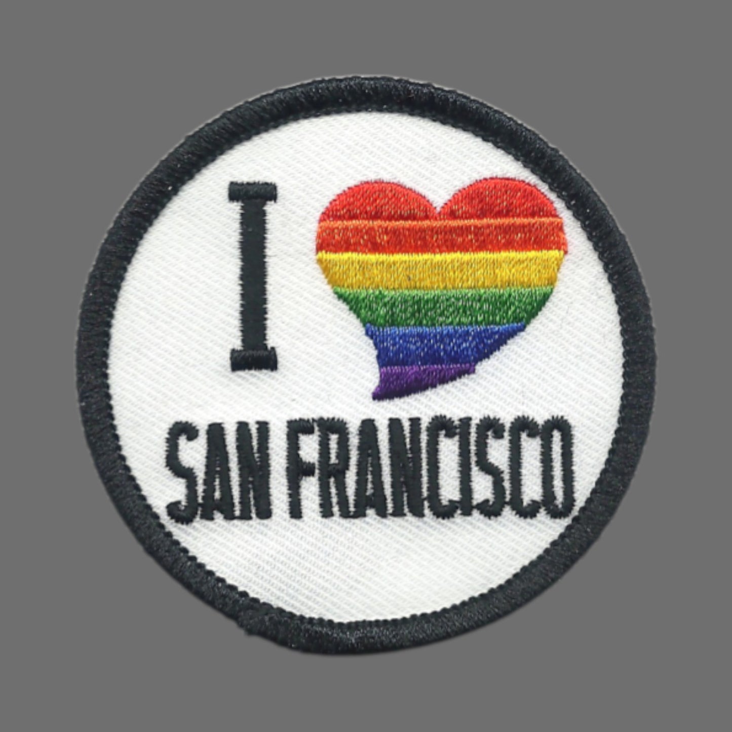 I (rainbow heart) Love SAN FRANCISCO Patch 3" - SF-02-RB