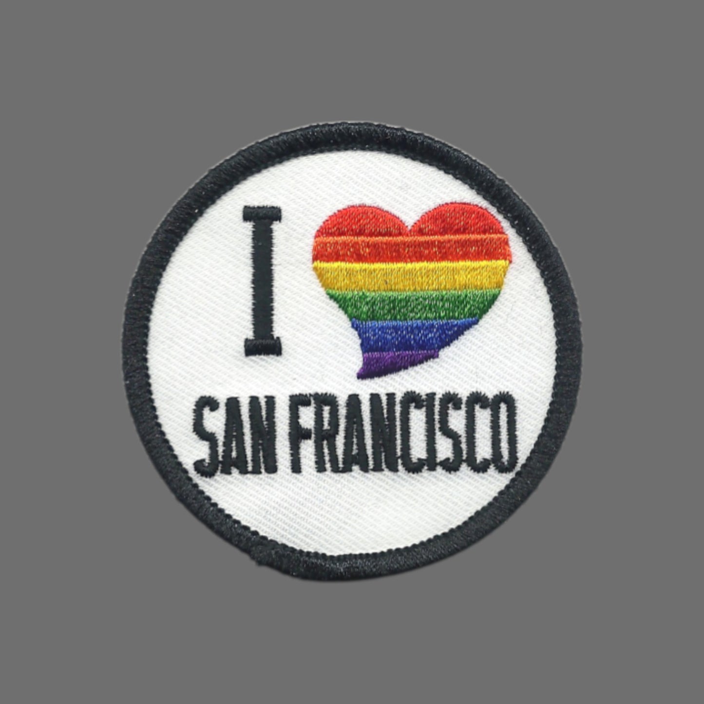 I (rainbow heart) Love SAN FRANCISCO Patch 3" - SF-02-RB