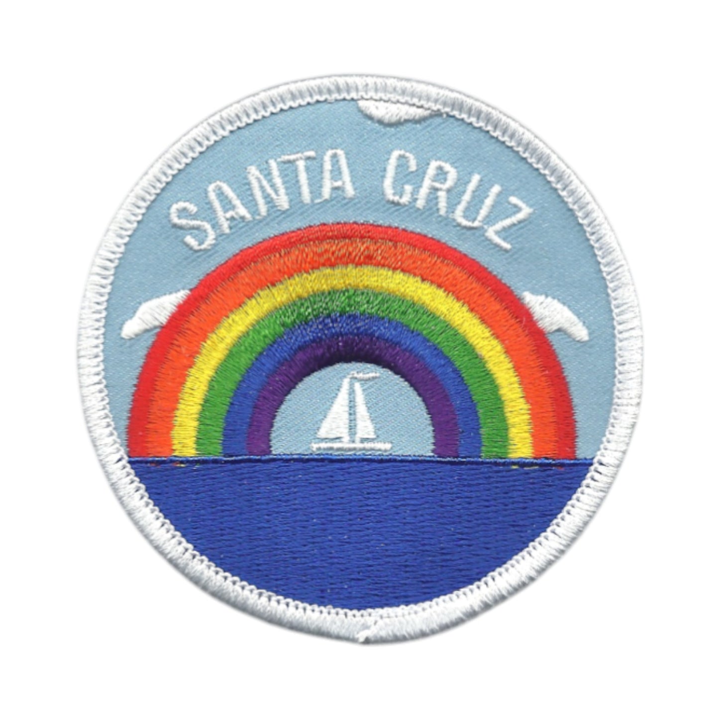 Santa Cruz Patch - Rainbow and Sailboat - 10129