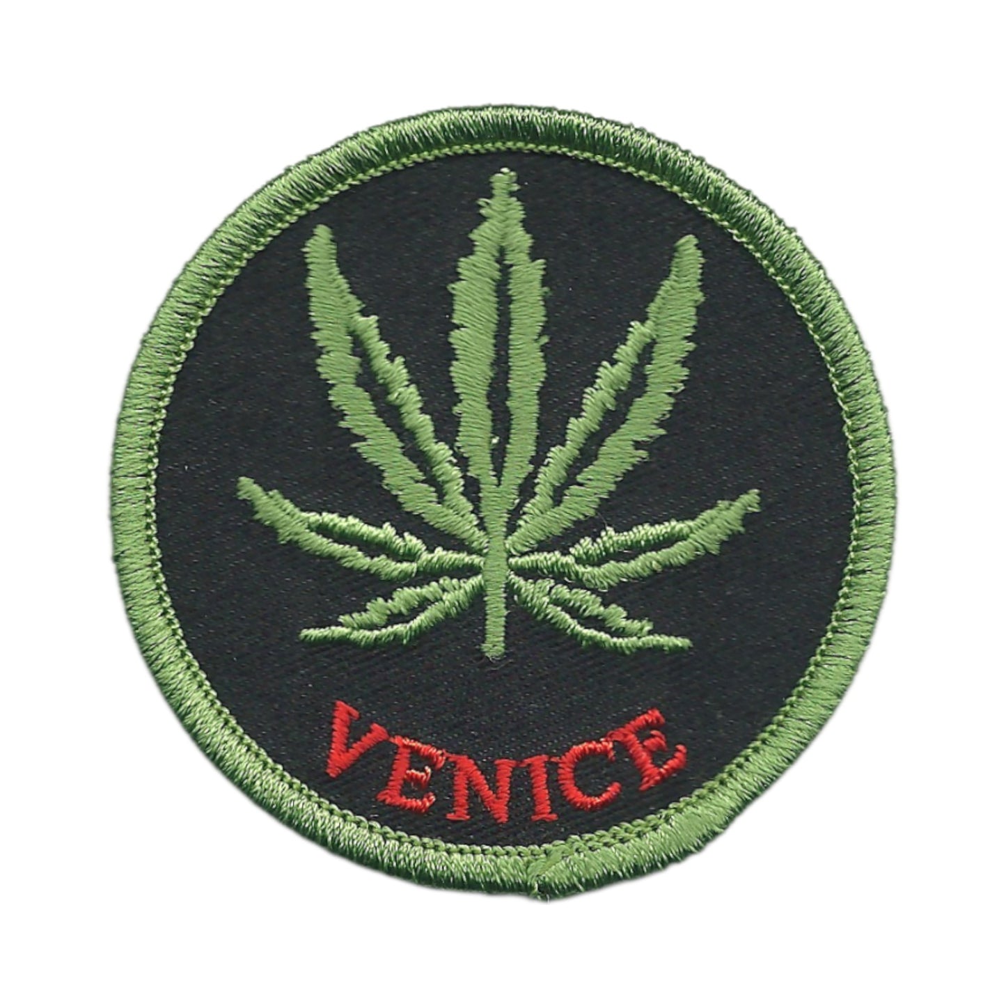 Venice 420 Leaf Embroidered Souvenir Patch - 1161