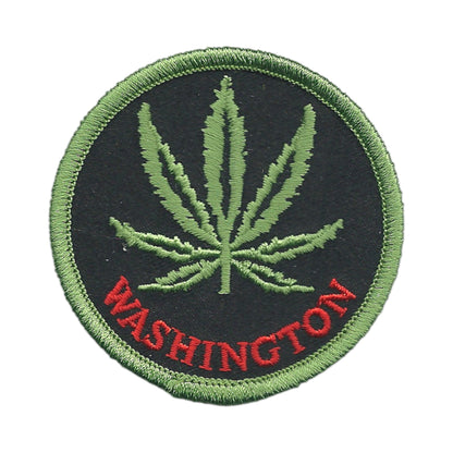 WASHINGTON Leaf Souvenir Patch  - 1163
