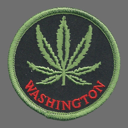 WASHINGTON Leaf Souvenir Patch  - 1163
