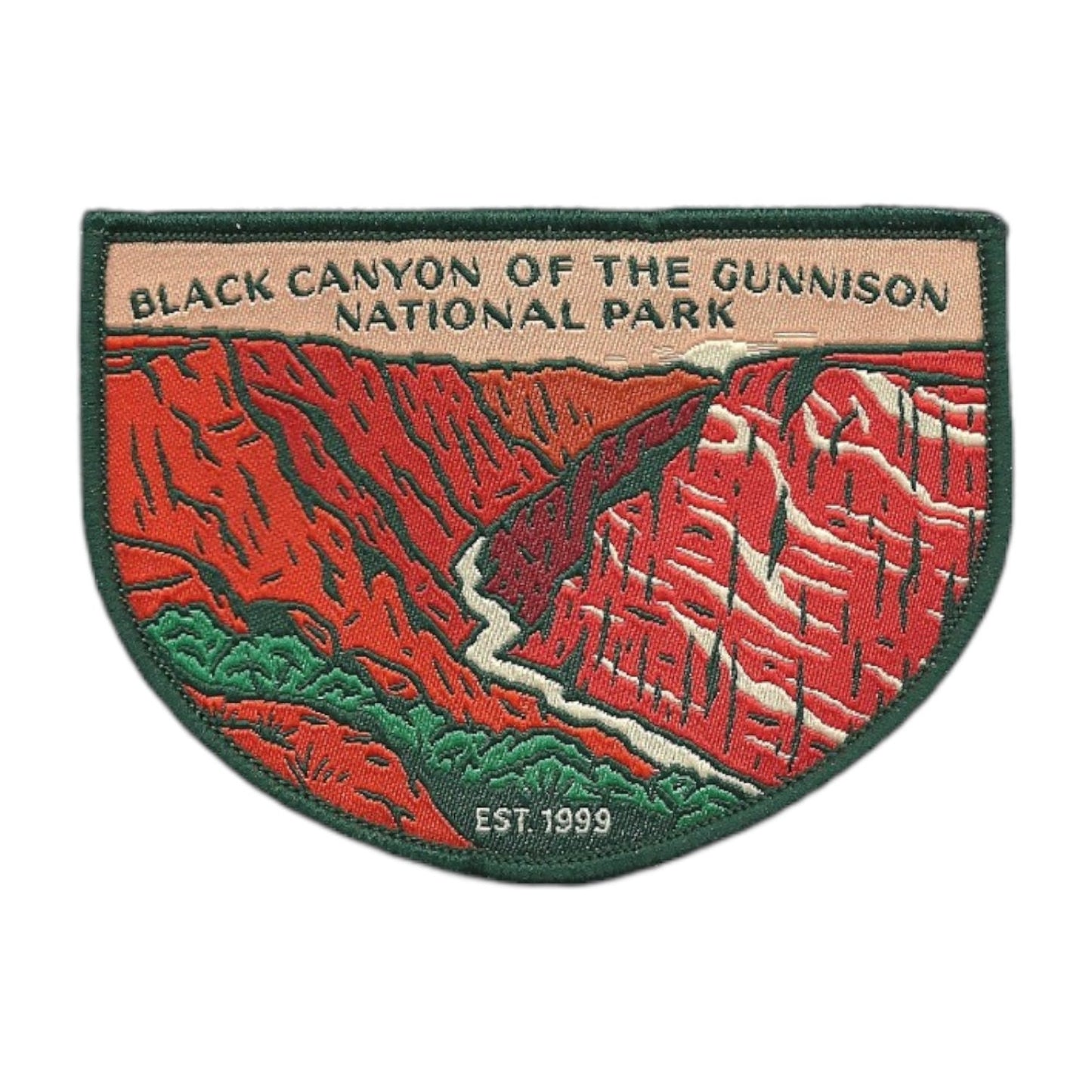 Colorado Patch – Black Canyon of the Gunnison National Park - Travel Patch – Souvenir Patch 3.3" Iron On Sew On Embellishment Applique