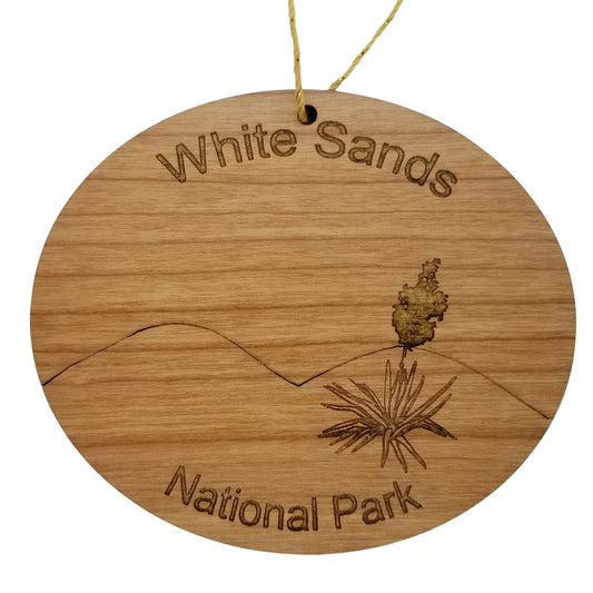 White Sands National Park New Mexico Wood Ornament Handmade in USA Souvenir - 15576