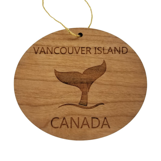 Vancouver Island Canada Wood Ornament - Whale Tail Whale Watching - 15681