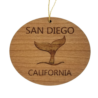 San Diego Ornament - Wood CA Souvenir - 15680