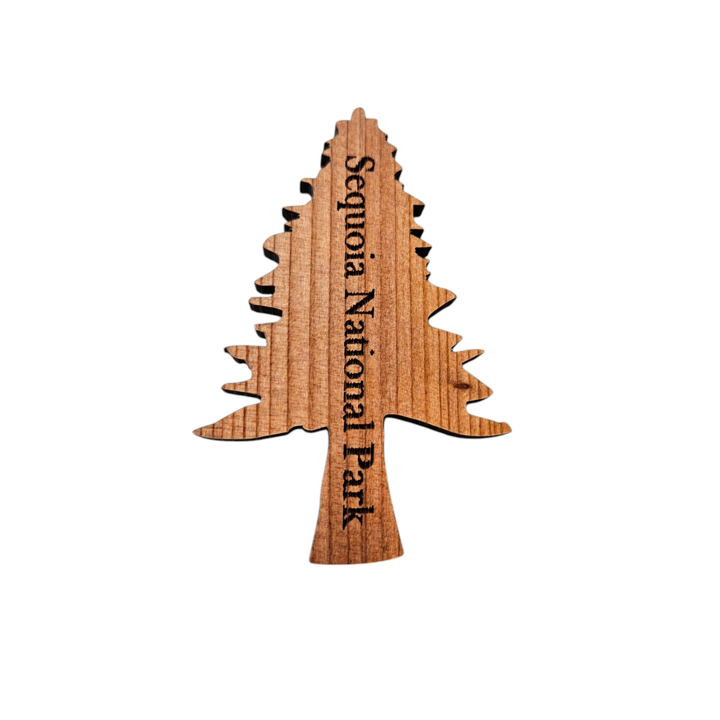 Sequoia National Park Single Tree Magnet Wood Souvenir - 4001Seq
