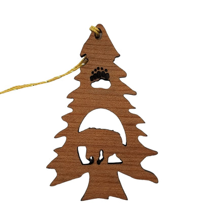 Bear in a Tree Ornament California Redwoods Souvenir - 15017