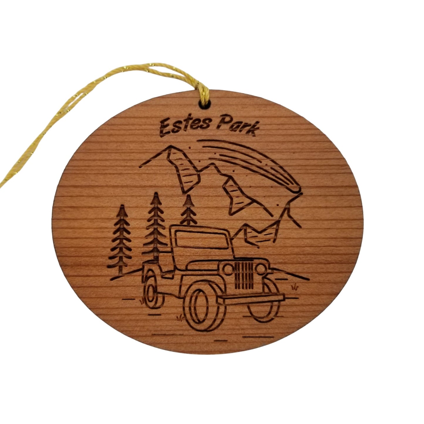 Estes Park Ornament - 4 Wheeling SUV - Colorado Souvenir - 15317