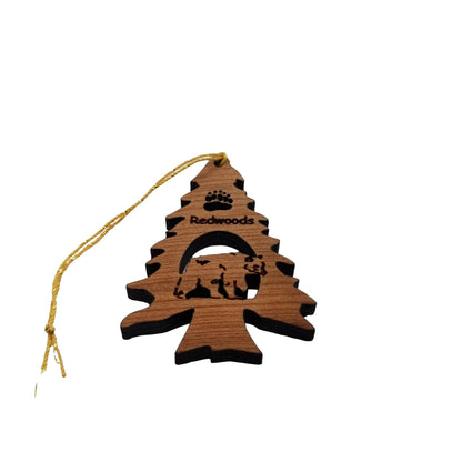 Bear in a Tree Ornament California Redwoods Souvenir - 15017