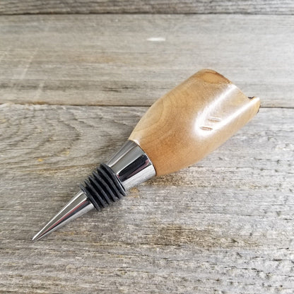 Maple Wine Stopper - Rustic Wood - Wedding Gift  #312 Handmade Wood Gift