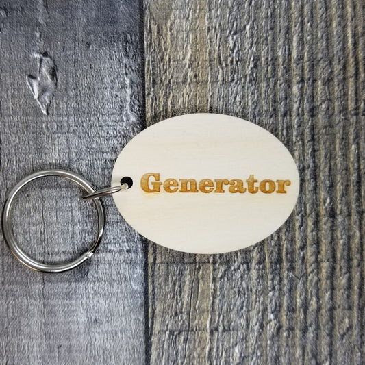 Generator Door Wood Keychain Key Ring Keychain Gift -  KC8127