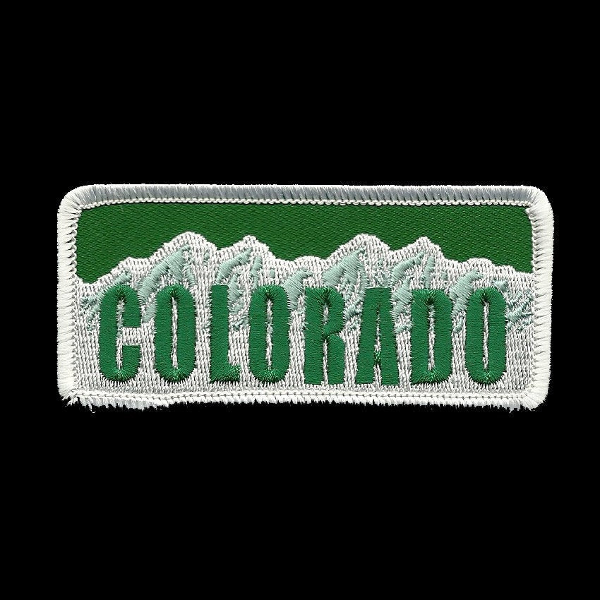 Colorado Patch – CO License Plate Travel Patch CO Souvenir Embellishment or Applique 3.5"