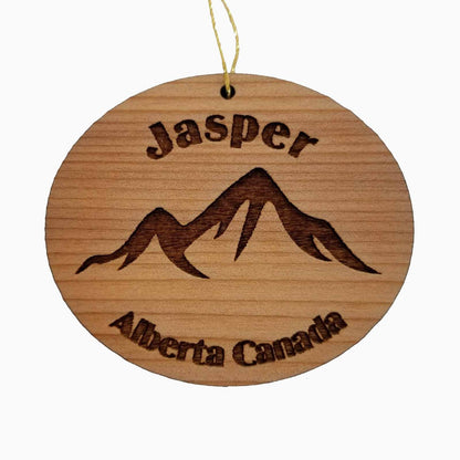 Jasper Alberta Canada Mountains Ornament Wood Souvenir - 15123