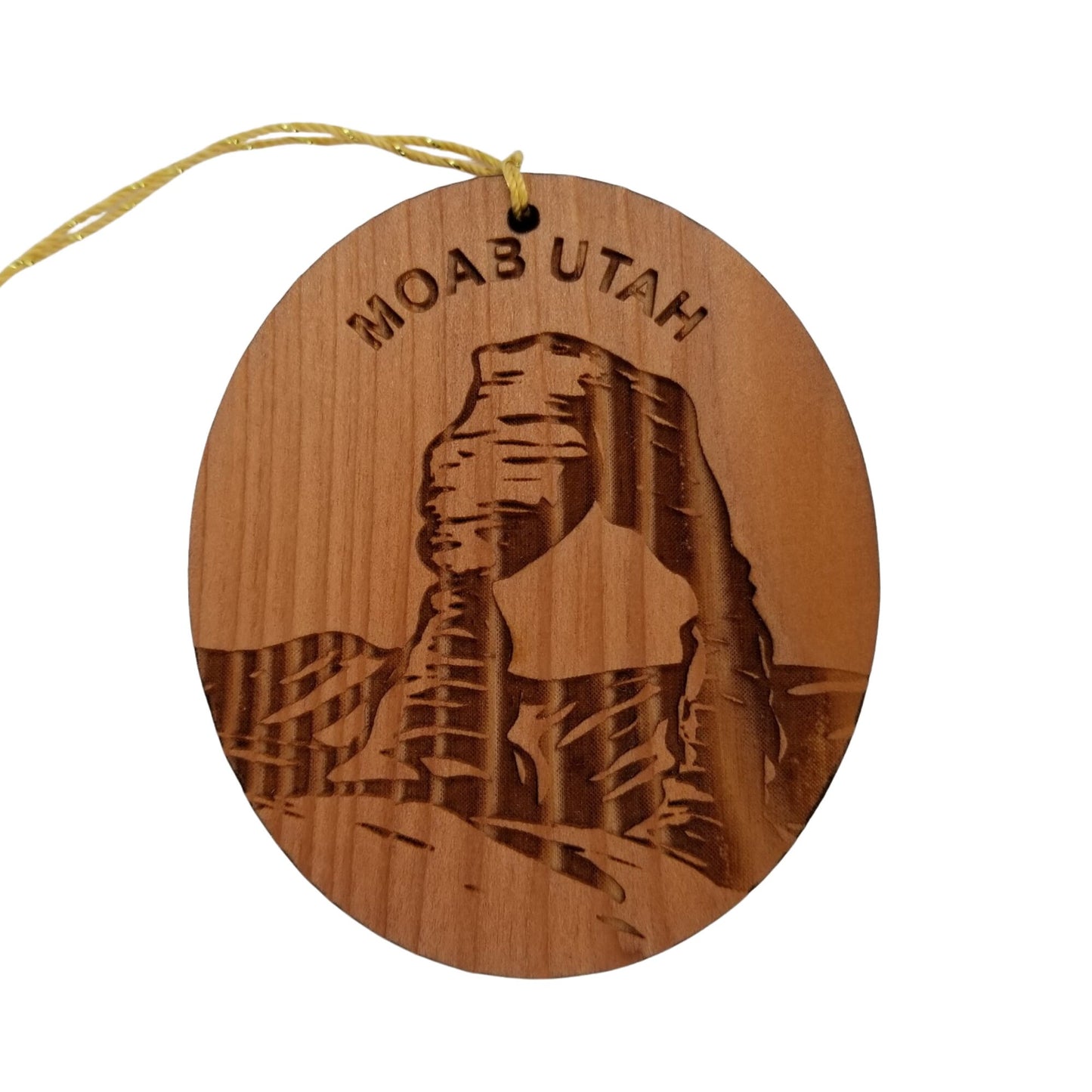Utah Ornament - Moab Utah Arch - Wood Ornament - 15241