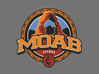 Utah Decal – Moab UT - Arch - Travel Sticker – UT Souvenir Decal – Travel Gift 3.5" Made in USA Car Decal Water Bottle National Park