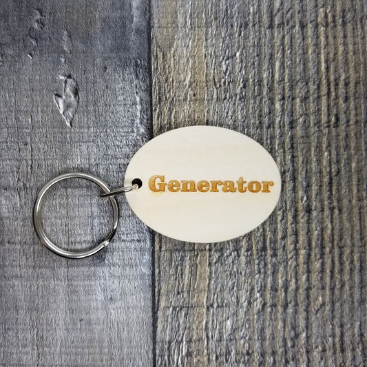 Generator Door Wood Keychain Key Ring Keychain Gift -  KC8127