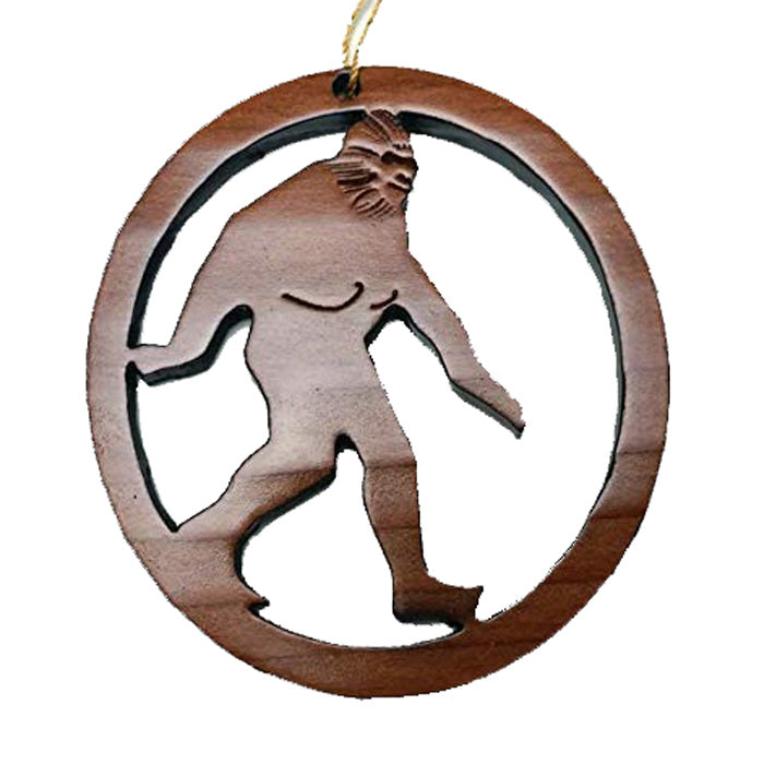 Bigfoot Christmas Ornament Wood Souvenir - 1054