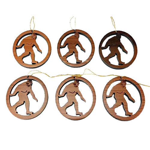 Bigfoot Christmas Ornament Wood Souvenir - 1054