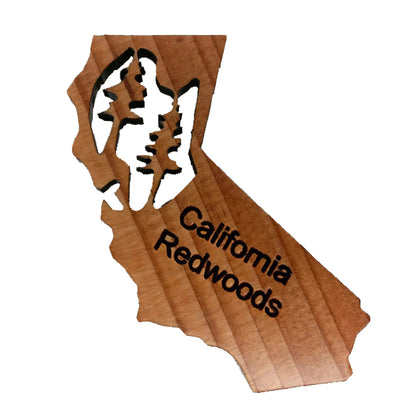 California Redwoods CA State Shape Magnet - M 4003