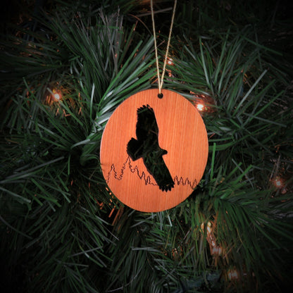 Flying Eagle Christmas Ornament Wood Souvenir -1065
