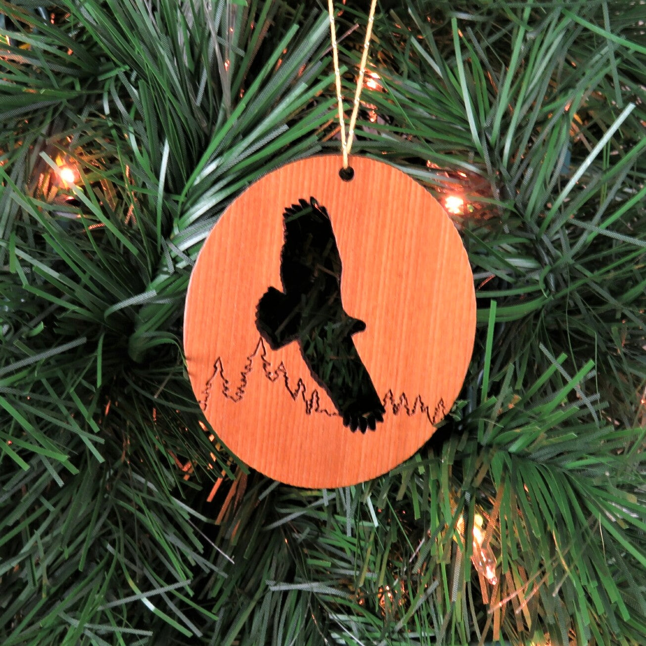 Flying Eagle Christmas Ornament Wood Souvenir -1065