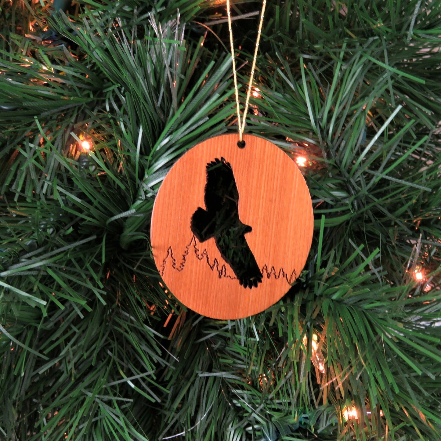 Flying Eagle Christmas Ornament Wood Souvenir -1065