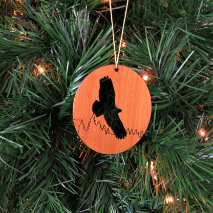 Flying Eagle Christmas Ornament Wood Souvenir -1065