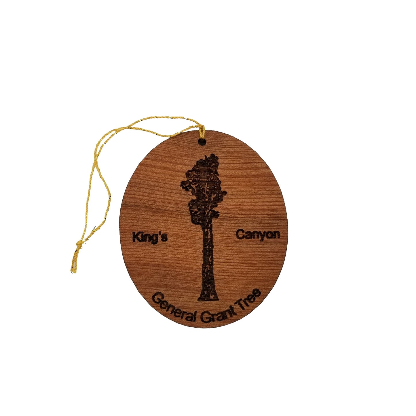 General Grant Tree King's Canyon National Park Wood Ornament Handmade in USA- 15021KING