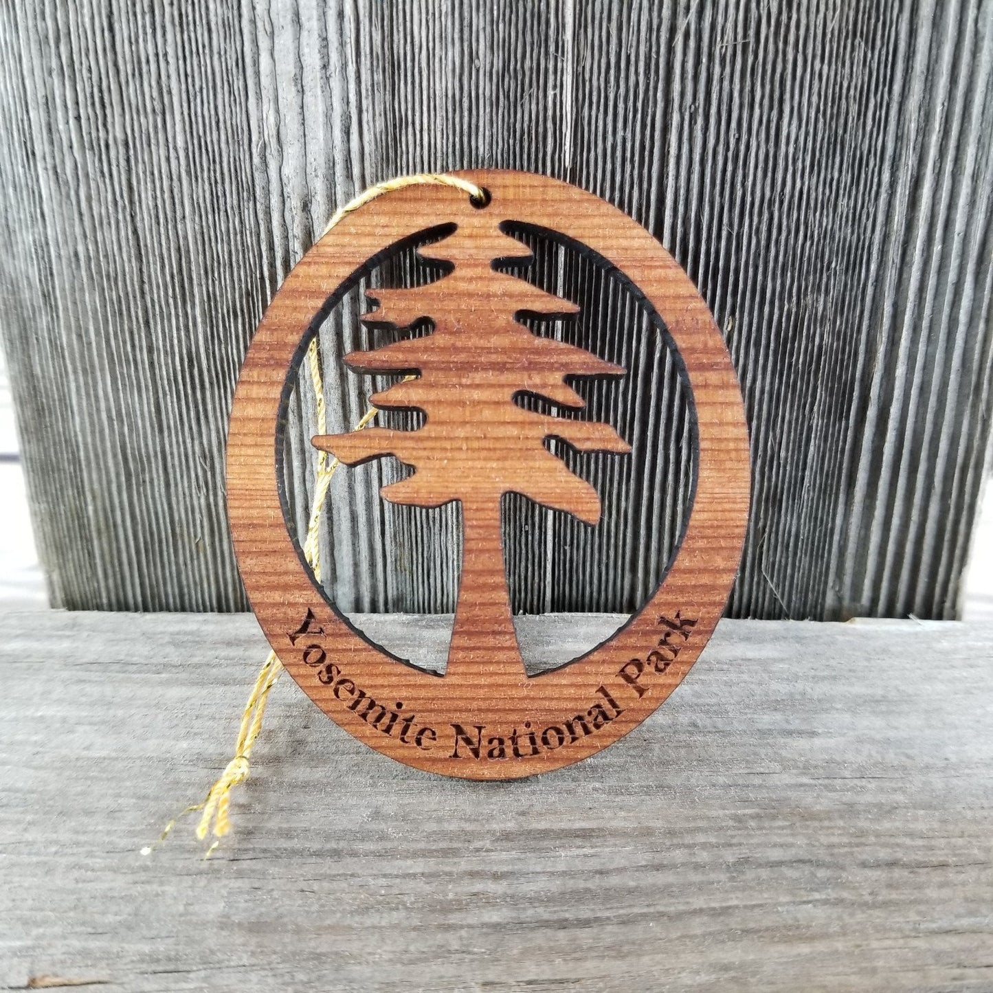 Yosemite Cutout Tree Ornament Wood - Yosemite National Park - 15157