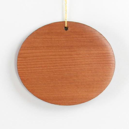 San Francisco Skyline Christmas Ornament Wood Souvenir Redwood Memento