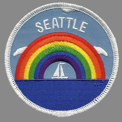 Seattle Patch - Rainbow and Sailboat Souvenir - 10184