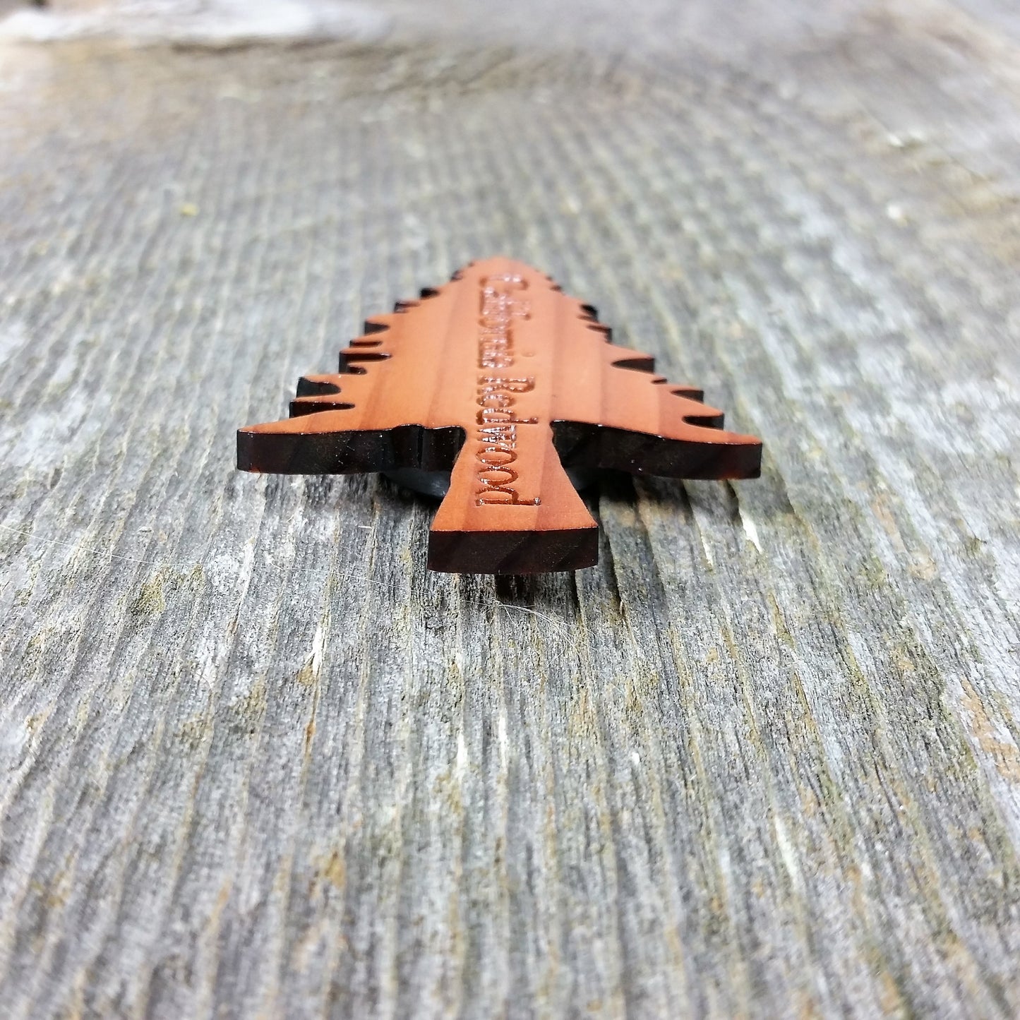 Tree Magnet Handcrafted Wood Souvenir California Redwood Handmade Made in USA - 4001