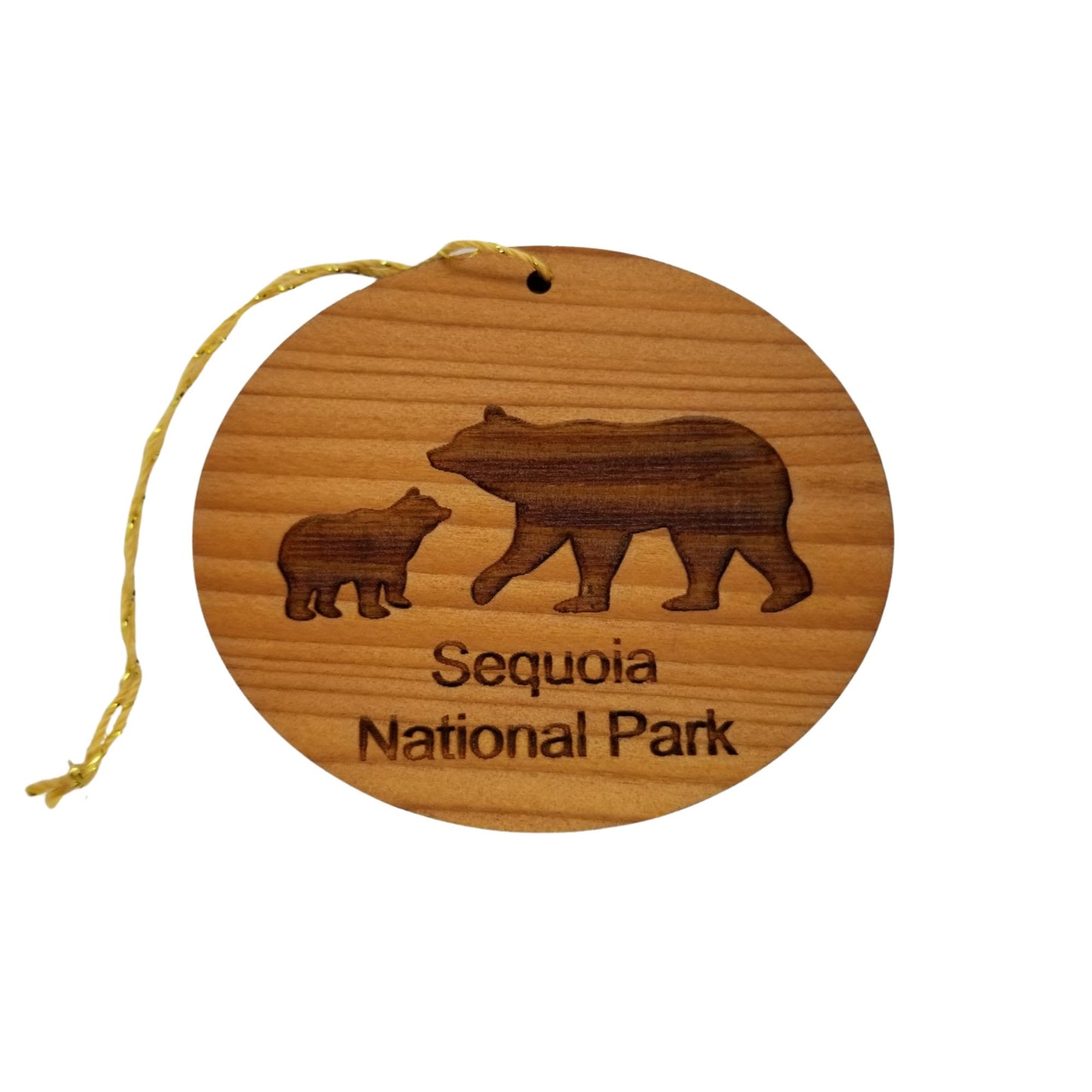Sequoia National Park Black Bear and Cub Ornament Handmade Souvenir - 1064SEQ