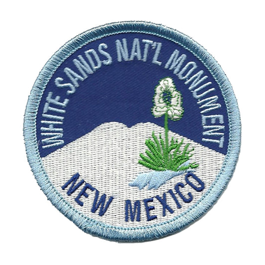 Vintage White Sands National Monument Iron on Patch New Mexico Souvenir - 10035
