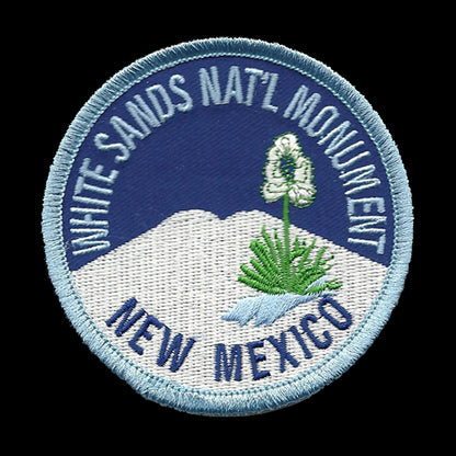 Vintage White Sands National Monument Iron on Patch New Mexico Souvenir - 10035