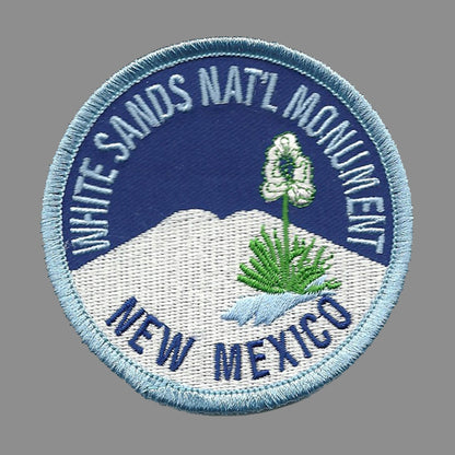 Vintage White Sands National Monument Iron on Patch New Mexico Souvenir - 10035