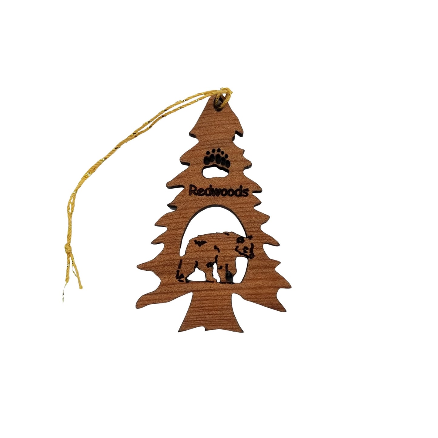 Bear in a Tree Ornament California Redwoods Souvenir - 15017