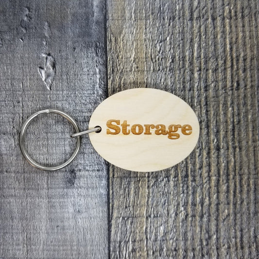 Storage Wood Keychain Key Ring Keychain Gift - Key Chain Key Tag Key Ring Key Fob - Storage Text Key Marker KC8120